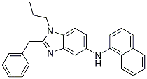 (2-BENZYL-1-PROPYL-1H-BENZOIMIDAZOL-5-YL)-NAPHTHALEN-1-YL-AMINE Struktur