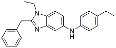 (2-BENZYL-1-ETHYL-1H-BENZOIMIDAZOL-5-YL)-(4-ETHYL-PHENYL)-AMINE Struktur