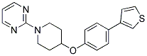 2-(4-[4-(3-THIENYL)PHENOXY]PIPERIDIN-1-YL)PYRIMIDINE Struktur