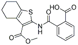 2-(2-CARBOXY-BENZOYLAMINO)-4,5,6,7-TETRAHYDRO-BENZO[B]THIOPHENE-3-CARBOXYLIC ACID METHYL ESTER Struktur