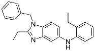 (1-BENZYL-2-ETHYL-1H-BENZOIMIDAZOL-5-YL)-(2-ETHYL-PHENYL)-AMINE Struktur