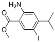 2-AMINO-5-IODO-4-ISOPROPYL-BENZOIC ACID METHYL ESTER Struktur