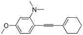 (2-CYCLOHEX-1-ENYLETHYNYL-5-METHOXY-PHENYL)-DIMETHYL-AMINE Struktur