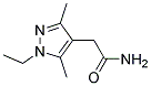 2-(1-ETHYL-3,5-DIMETHYL-1H-PYRAZOL-4-YL)-ACETAMIDE Struktur