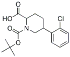 1-(TERT-BUTOXYCARBONYL)-5-(2-CHLOROPHENYL)PIPERIDINE-2-CARBOXYLIC ACID Struktur