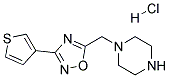 1-[(3-THIEN-3-YL-1,2,4-OXADIAZOL-5-YL)METHYL]PIPERAZINE HYDROCHLORIDE Struktur