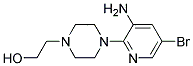 2-[4-(3-AMINO-5-BROMO-PYRIDIN-2-YL)-PIPERAZIN-1-YL]-ETHANOL Struktur