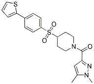 1-[(1,5-DIMETHYL-1H-PYRAZOL-3-YL)CARBONYL]-4-([4-(2-THIENYL)PHENYL]SULFONYL)PIPERIDINE Struktur