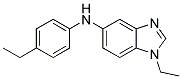 (1-ETHYL-1H-BENZOIMIDAZOL-5-YL)-(4-ETHYL-PHENYL)-AMINE Struktur