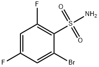 2-BROMO-4,6-DIFLUOROBENZENESULFONAMIDE Struktur