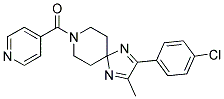 2-(4-CHLOROPHENYL)-8-ISONICOTINOYL-3-METHYL-1,4,8-TRIAZASPIRO[4.5]DECA-1,3-DIENE Struktur