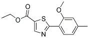 2-(2-METHOXY-4-METHYL-PHENYL)-THIAZOLE-5-CARBOXYLIC ACID ETHYL ESTER Struktur