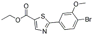 2-(4-BROMO-3-METHOXY-PHENYL)-THIAZOLE-5-CARBOXYLIC ACID ETHYL ESTER Struktur