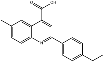 2-(4-ETHYLPHENYL)-6-METHYLQUINOLINE-4-CARBOXYLIC ACID Struktur