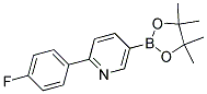 2-(4-FLUOROPHENYL)-5-(4,4,5,5-TETRAMETHYL-[1,3,2]-DIOXABOROLAN-2-YL)PYRIDINE Struktur