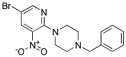 1-BENZYL-4-(5-BROMO-3-NITRO-PYRIDIN-2-YL)-PIPERAZINE Struktur