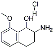 2-AMINO-8-METHOXY-1,2,3,4-TETRAHYDRO-NAPHTHALEN-1-OL HYDROCHLORIDE Struktur