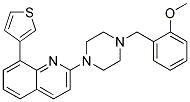 2-[4-(2-METHOXYBENZYL)PIPERAZIN-1-YL]-8-(3-THIENYL)QUINOLINE Struktur