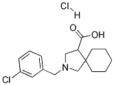 2-(3-CHLORO-BENZYL)-2-AZA-SPIRO[4.5]DECANE-4-CARBOXYLIC ACID HYDROCHLORIDE Struktur