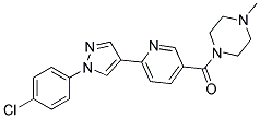 1-((6-[1-(4-CHLOROPHENYL)-1H-PYRAZOL-4-YL]PYRIDIN-3-YL)CARBONYL)-4-METHYLPIPERAZINE Struktur