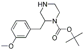 2-(3-METHOXY-BENZYL)-PIPERAZINE-1-CARBOXYLIC ACID TERT-BUTYL ESTER Struktur