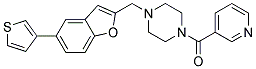 1-(PYRIDIN-3-YLCARBONYL)-4-([5-(3-THIENYL)-1-BENZOFURAN-2-YL]METHYL)PIPERAZINE Struktur