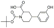 1-(TERT-BUTOXYCARBONYL)-4-(3-HYDROXYPHENYL)PIPERIDINE-2-CARBOXYLIC ACID Struktur