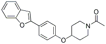 1-ACETYL-4-[4-(1-BENZOFURAN-2-YL)PHENOXY]PIPERIDINE Struktur