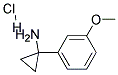 1-(3-METHOXY-PHENYL)-CYCLOPROPYLAMINE HYDROCHLORIDE Struktur