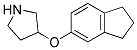 2,3-DIHYDRO-1H-INDEN-5-YL 3-PYRROLIDINYL ETHER Struktur