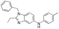 (1-BENZYL-2-ETHYL-1H-BENZOIMIDAZOL-5-YL)-P-TOLYL-AMINE Struktur