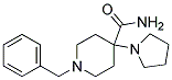 1-benzyl-4-(1-pyrrolidinyl)piperidine-4-carboxamide Struktur