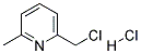 2-Methyl-6-(chloromethyl)pyridine hydrochloride Struktur