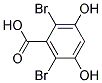 2,6-Dibromo-3,5-Dihydroxybenzoic Acid Struktur