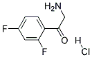 2',4'-difluoro-2-amino acetophenone hydrochloride Struktur