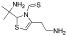 2-(Dimethyl aminomethyl)-4-aminoethyl thiomethyl thiazole Struktur