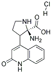 2-Amino-3(1,2-dihydro-2-oxoquinoline-4-yl)propoicacid Hcl Struktur