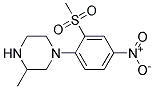 1-[2-(Methylsulphonyl)-4-nitrophenyl]-3-methylpiperazine Struktur