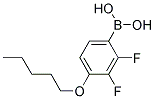 2,3-Difluoro-4-(pentyloxy)benzeneboronic acid Struktur