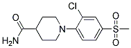 1-[2-Chloro-4-(methylsulphonyl)phenyl]piperidine-4-carboxamide Struktur