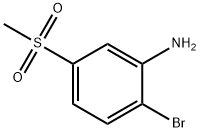 2-Bromo-5-(methylsulphonyl)aniline Struktur