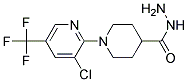 1-[3-Chloro-5-(trifluoromethyl)pyridin-2-yl]piperidine-4-carbohydrazide Struktur