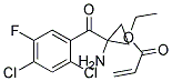 2-(2,4-Dichloro-5-Fluorobenzoyl)-2-Cyclopeopylamine-Acrylic Ethylester Struktur