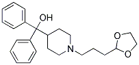 [1-(3-[1,3]DIOXOLAN-2-YL-PROPYL)-PIPERIDIN-4-YL]-DIPHENYL-METHANOL Struktur