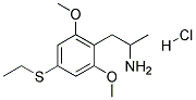 1-(2,6-DIMETHOXY-4-ETHYLTHIOPHENYL)-2-AMINOPROPANE HYDROCHLORIDE Struktur