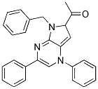 1-(5-BENZYL-1,3-DIPHENYL-5H-PYRROLO[2,3-B]PYRAZIN-6-YL)-ETHANONE Struktur