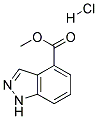 1H-INDAZOLE-4-CARBOXYLIC ACID METHYL ESTER, HYDROCHLORIDE Struktur