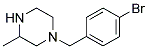 1-(4-Bromobenzyl)-3-Methylpiperazine Struktur