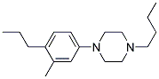 1-Butyl-4-(3-Methyl-4-Propylphenyl)Piperazine Struktur