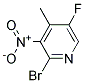 2-BROMO-3-NITRO-5-FLUORO-4-PICOLINE Struktur